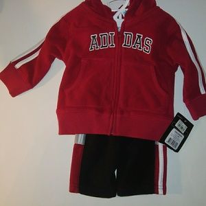 Adidas Infant Kids Sweatsuit Size 3M